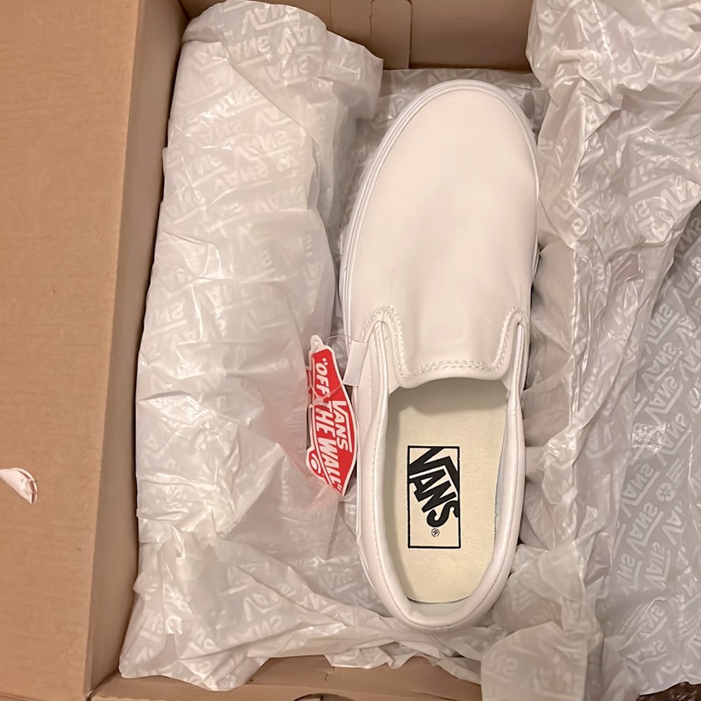 Vans Womens Classic Slip on Platform White - Picture 8 of 9